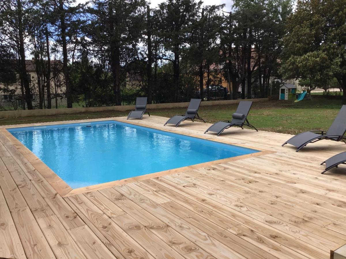 Gite Les Oliviers 10 Pers Piscine Au Calme 4 Etoiles Saint-Laurent-la-Vernede Luaran gambar