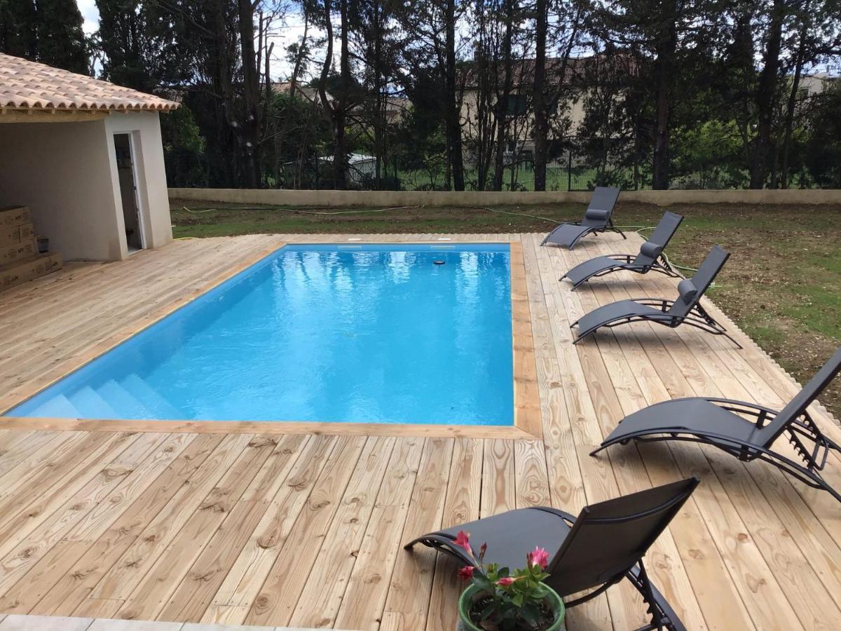 Gite Les Oliviers 10 Pers Piscine Au Calme 4 Etoiles Saint-Laurent-la-Vernede Luaran gambar