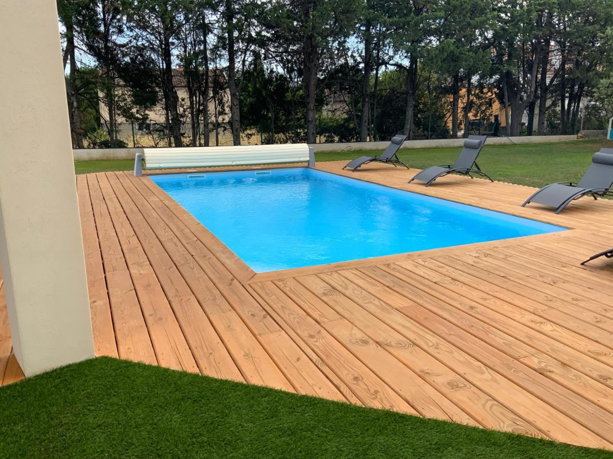 Gite Les Oliviers 10 Pers Piscine Au Calme 4 Etoiles Saint-Laurent-la-Vernede Luaran gambar